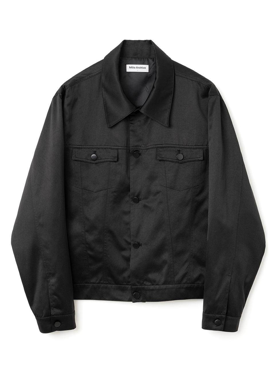 Sleek Trucker Jacket [Black]